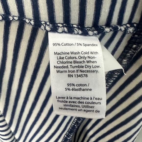 Vineyard Vines Stripe Flutter Sleeve Flounce Dress Navy Blue White Nautical XS. - Picture 6 of 9